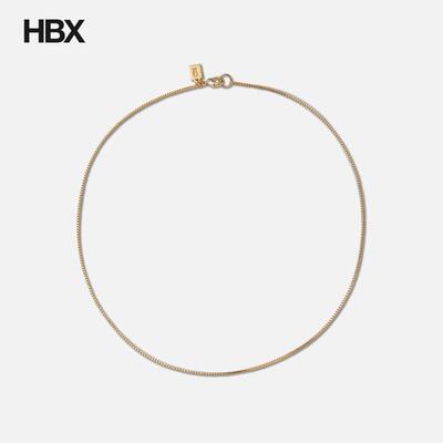 Crystal Haze Box Chain Gold Plated项链