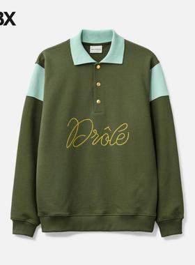 Drôle de Monsieur Le Polo Drôle Tresses 长袖Polo衫男HBX