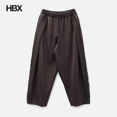 AJOBYAJO Multi Lace Trim One Tuck Track Pants 长裤HBX