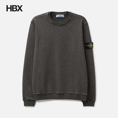 Stone Island/石头岛 GARMENT DYED MALFILE FLEECE无帽卫衣男HBX