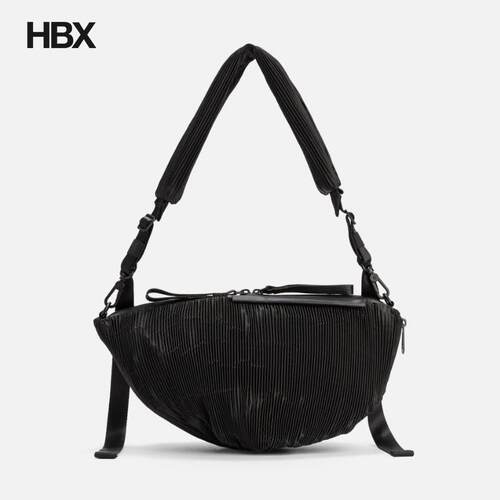 côte&ciel Orne Pleated Black 斜挎包HBX