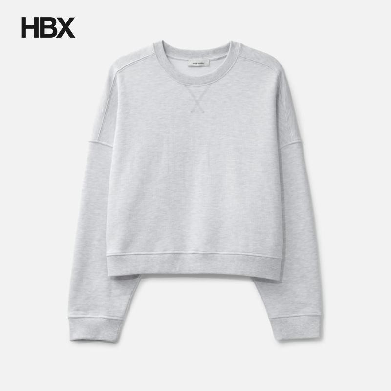 Entire Studios Box Crew Heather Grey 无帽卫衣男HBX