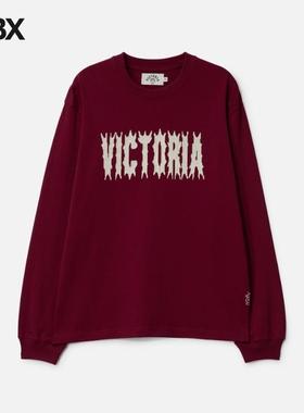 Victoria Spiky Script Long Sleeve T-shirt 长袖T恤男HBX