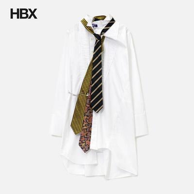 Junya Watanabe Man Elongated Shirt With Triple Tie 衬衫男HBX
