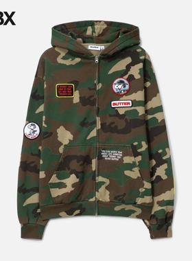 Butter Goods x Peanuts Patches Zip-Thru Hood 帽衫外套男HBX