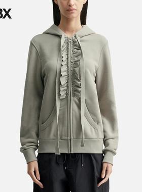 NACHE Ruffle Hoodie Zip-up 帽衫女HBX