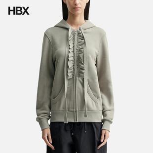 NACHE Ruffle Hoodie Zip-up 帽衫女HBX