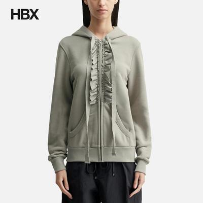 NACHE Ruffle Hoodie Zip-up 帽衫女HBX