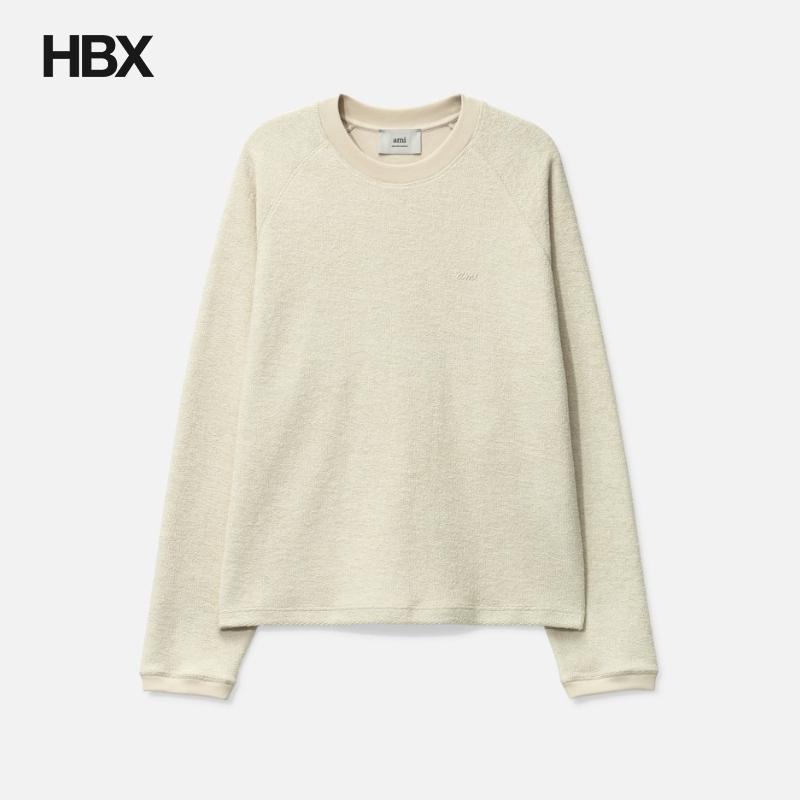 Ami Raglan Sleeved Crewneck Sweatshirt 无帽卫衣男HBX