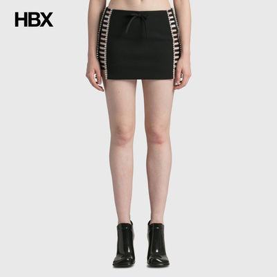 Area Cage Strap Mini Skirt 半身裙女HBX