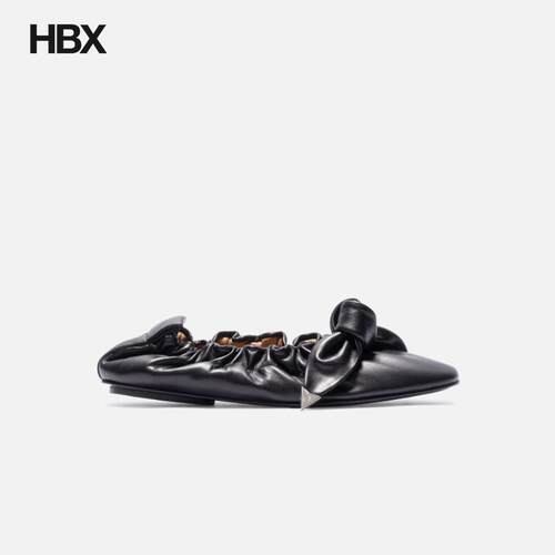 Toga Pulla Black Soft Leather Ballet 休闲鞋女HBX
