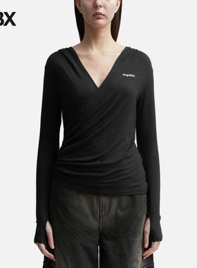 Lesugiatelier DRAPED HOODED TOP 上衣女HBX