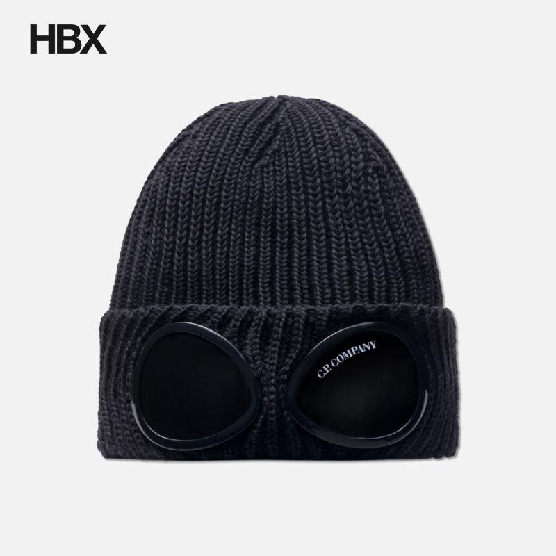 C.P. Company Extra Fine Merino Wool Goggle 针织帽男HBX