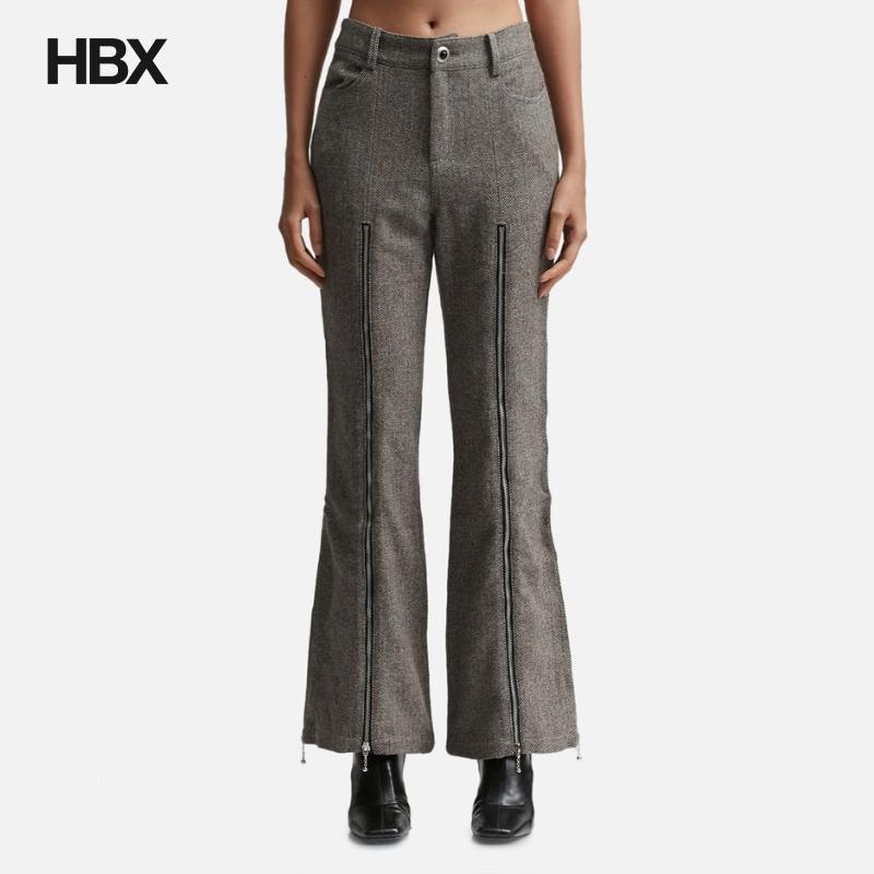 Andersson Bell AIKA HERRINGBONE ZIP-UP BELL PANTS 长裤女HBX