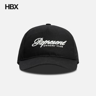 Represent Owners Club Script Cap 鸭舌帽棒球帽男HBX