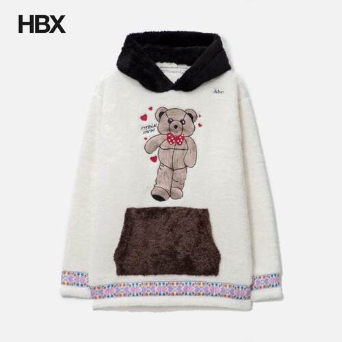 Advisory Board Crystals Abc. Bear Patch Boa 保暖毛绒卫衣