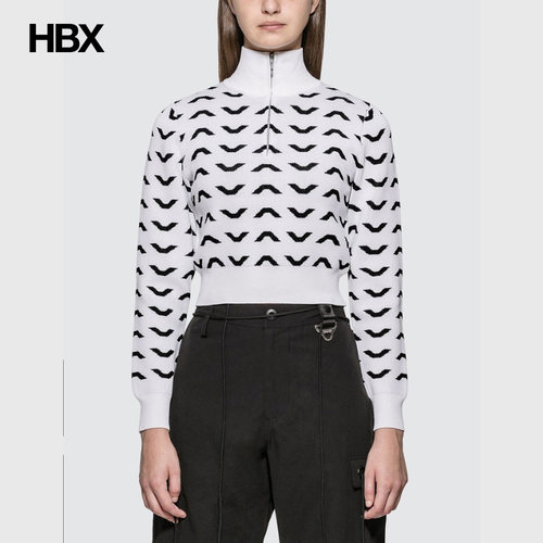 ALCH Cropped Half-zip Jumper针织Polo衫女HBX