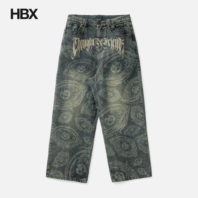 Thought We Friends Eyethought Waxed Baggy 2.0 牛仔裤 HBX