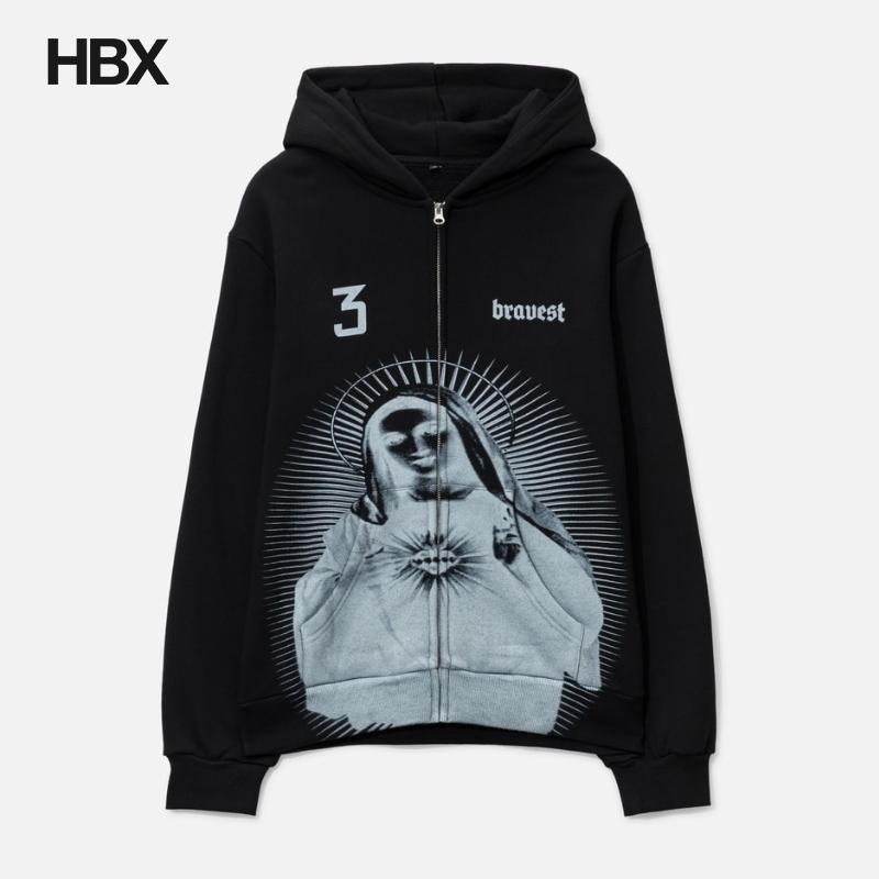 Bravest Studios Black Mary Zip Up Hoodie 帽衫外套男HBX