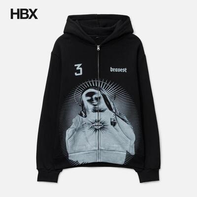 Bravest Studios Black Mary Zip Up Hoodie 帽衫外套男HBX