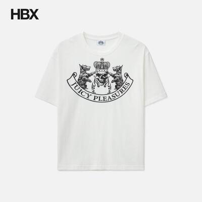 Pleasures x Juicy Couture Skull Crest 短袖T恤男HBX