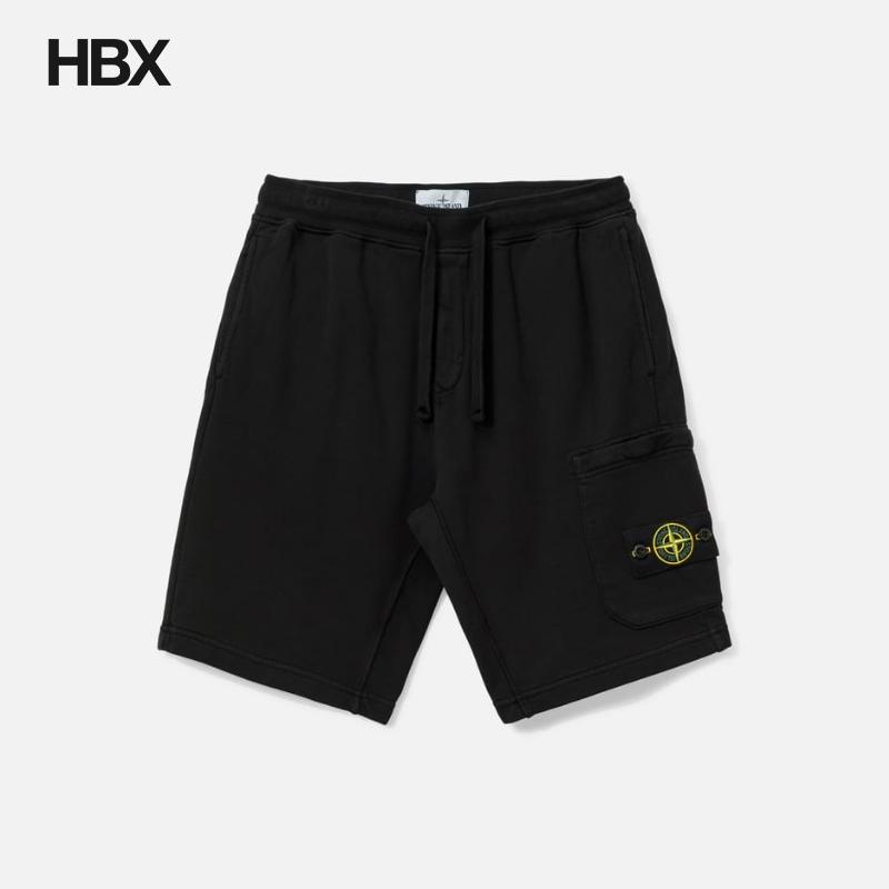 Stone Island/石头岛 Organic Cotton Fleece 运动短裤男HBX