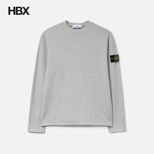 Stone Island/石头岛 Ribbed Wool Nylon 无帽卫衣男HBX