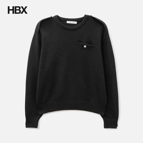 Moondal Epaulet Knit In Black 针织衫HBX