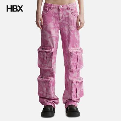 Blumarine Chiné Camouflage Print Cargo Pants长裤休闲裤女HBX