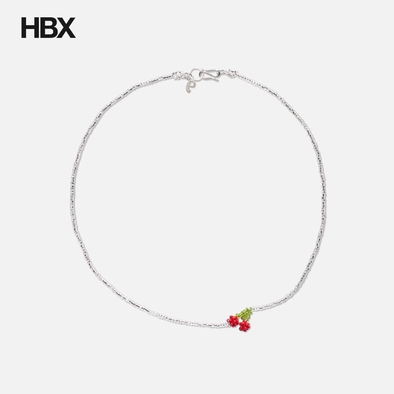 Pura Utz Mini Silver Cherry Necklace 项链女HBX
