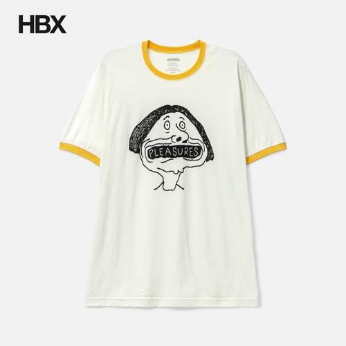 Pleasures Mouthful Ringer T-shirt 短袖T恤男HBX