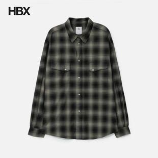 POLYTERU Loose Check Western Shirt 恤衫男HBX