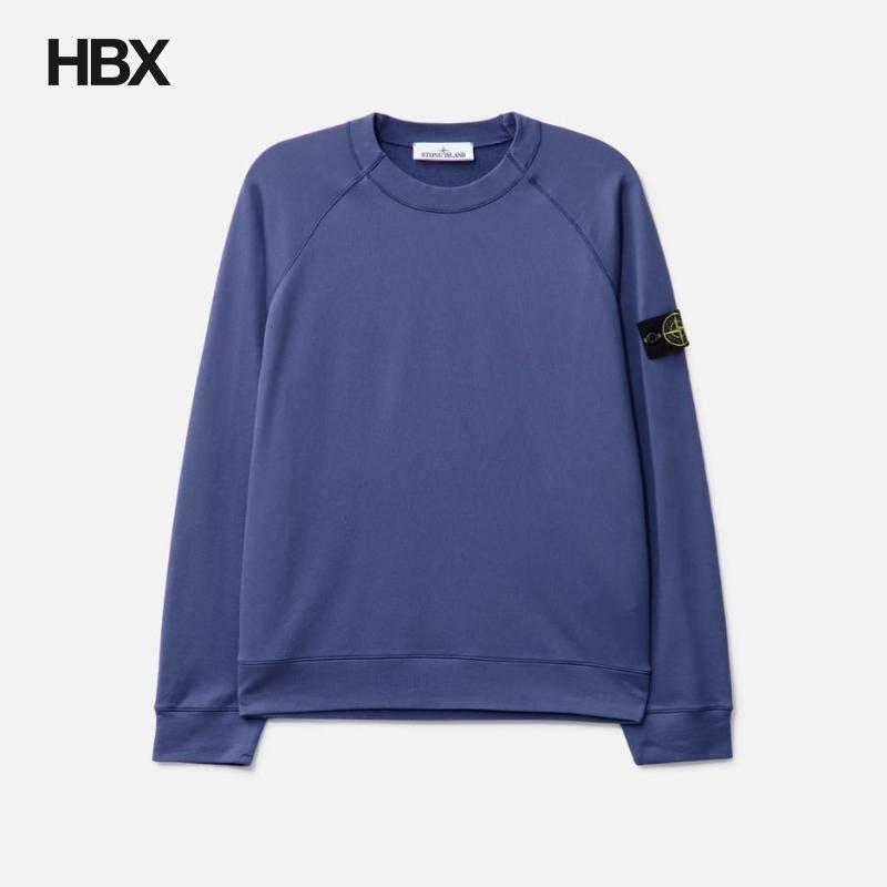 Stone Island/石头岛 Light Cotton Fleece 无帽卫衣男HBX