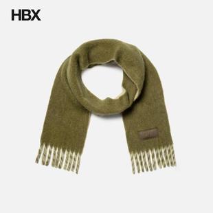 Scarf Ami Bicolored Alpaca 围巾男HBX Green