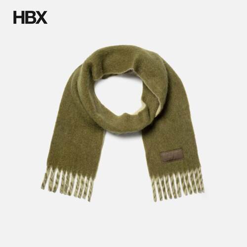 Ami Green Alpaca Bicolored Scarf 围巾男HBX