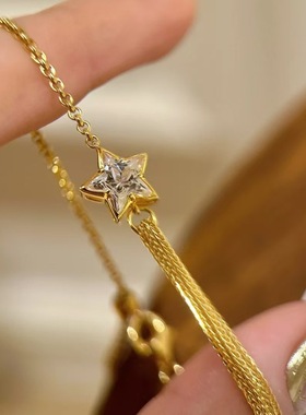 法国capinkofin年新款超闪彗星锆石手链女轻奢精致小众设计