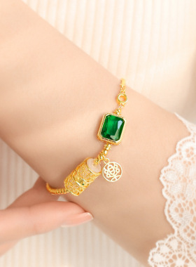 法国capinkofin新款色三合六合莲华半镯半链手链龙年设计送女友