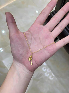 法国capinkofin新款色马蹄莲花朵流苏项链女温柔百搭复古精致