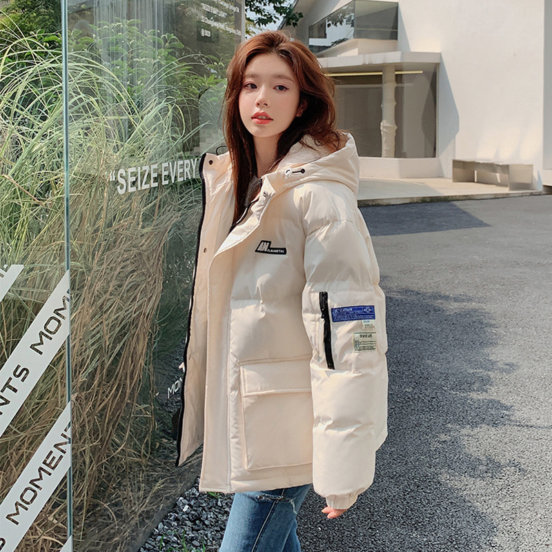英国topwhit冬季棉衣女年oversize棉服小众学生设计感短款外套