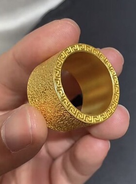 法国capinkofin复古高级感大气色扳指戒个性气质时尚小众潮流