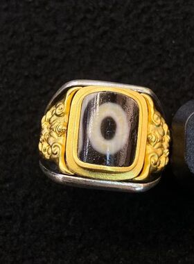 法国capinkofin西藏天珠戒指男女佩戴戒指男复古民族风气质食指