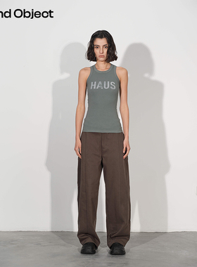 Found Object 原创设计感印花弹力修身背心 Haus TankTop