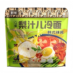 十六膳梨汁冷面300g*10袋东北酸甜口大冷面夏季清凉爽口网红凉面
