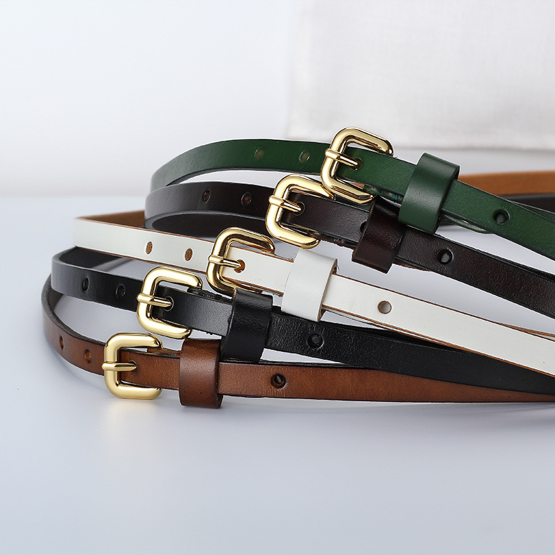 日本品质新款女士百搭高级细款皮带装饰多色腰带连衣裙毛衣韩版