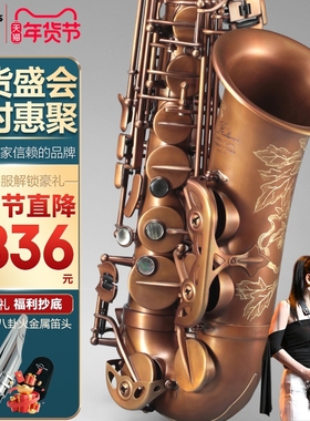 ROLLINS法国罗林斯萨克斯管乐器中音降e调正品演奏级X7裸铜款成人