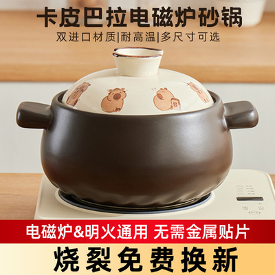 日本电磁炉通用砂锅煲汤煮粥瓦煲