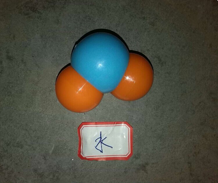 水比例分子结构模型 4cm大学尺寸塑料比例模型3cm-  教具教 仪