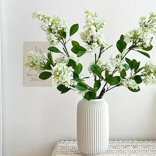 千里香单枝仿真丁香桂花枝五里香ins风家居装饰绿植橱窗展柜摆放