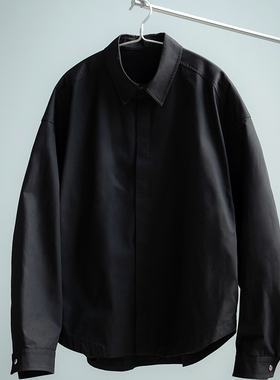 DOUBMADE SUPIMA匹马棉免烫纱线ROW风磁吸扣廓形高级长袖衬衫外套