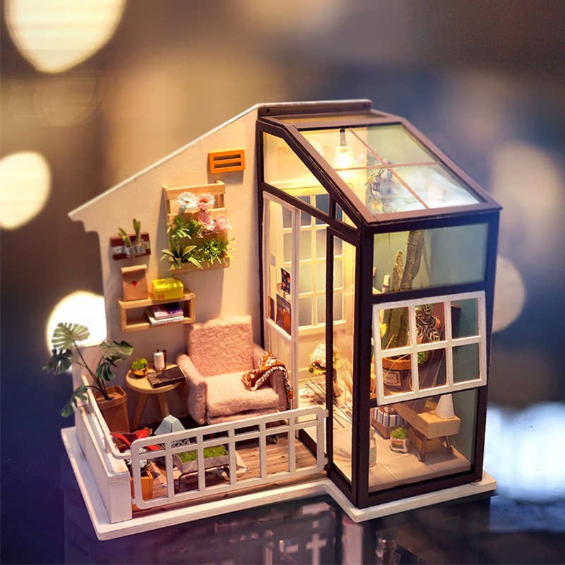 rolife若来南风小憩diy手工小屋小房子微缩拼装模型生日礼物女